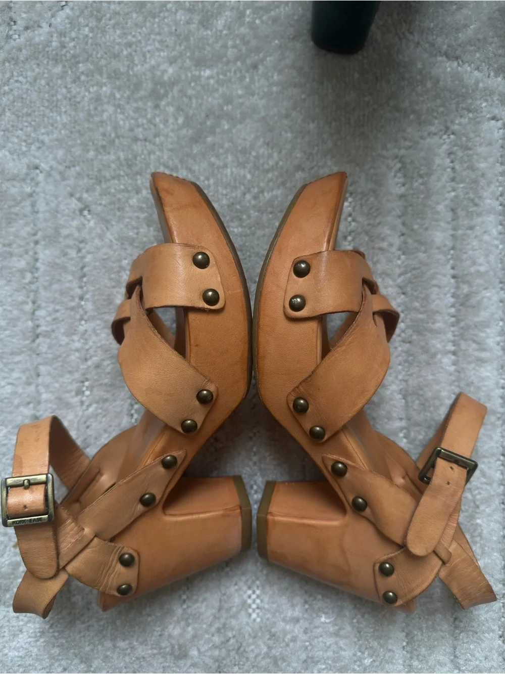 Kork-Ease Leather Platform Sandals